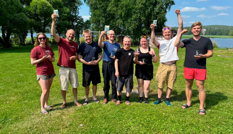 Jyväskylän Lightning-rankingin voittajat Juurikkasaaressa sunnuntaina 13.7.